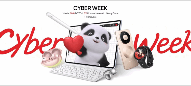 Huawei arranca CyberWeek con descuentos en tienda oficial